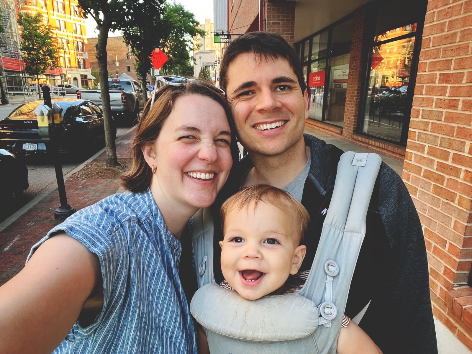 Me and my wife and baby in Cincinnati